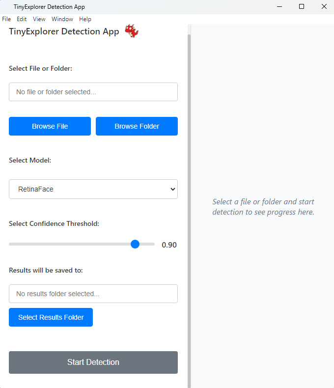 TinyExplorer Detection App Interface